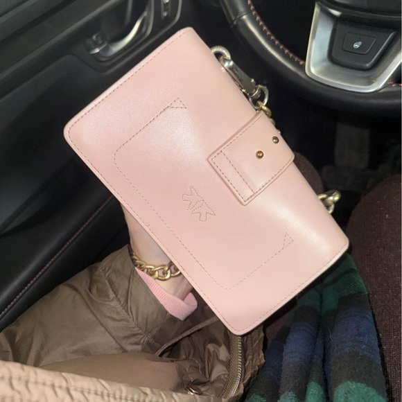 Pinko Blush Mini Bag with Bird Detail - Picture 2 of 3